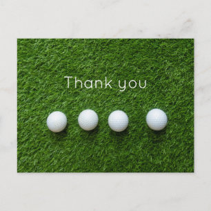 Postale Les balles de golf sont sur la Carte de remercieme