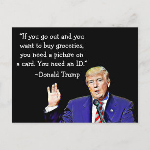 Postale Les Choses Stupides Dit Donald Trump Sur Les Carte