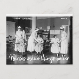 Postale Les infirmières améliorent les choses Carte postal