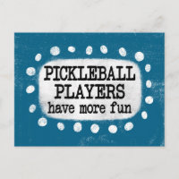 Les Joueurs De Pickleball Ont Plus De Carte Postal