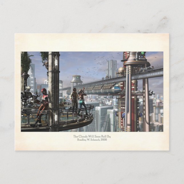Postale Les Nuages Vont Bientôt Se Défiler Par Carte Posta (Devant)