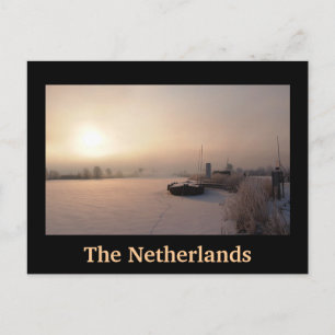 Postale Lever de soleil hivernal aux Pays-Bas carte postal