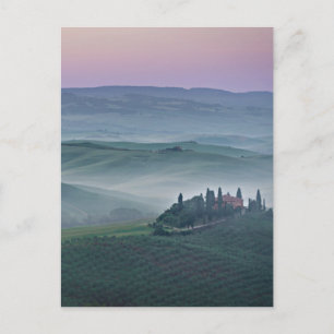Postale Lever de soleil sur une carte verticale paysage to