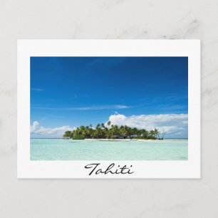 Postale L'île du désert dans le Pacifique avec carte posta