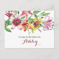 Lily Bouquet Fête des mariées Recette Carte