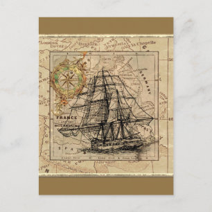 Postale Livraison vintage Et Carte