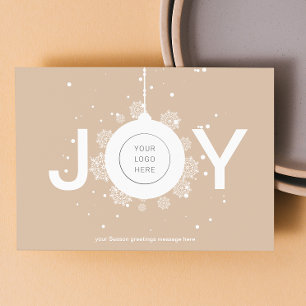 Postale Logo Entreprise Saison Salutations Bonne carte de