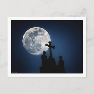 Postale Lune sur la cathédrale de Cusco, Pérou. carte post