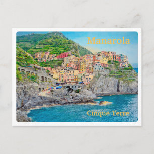 Postale MANAROLA Italie - Cinque Terre - PANORAMA Carte po