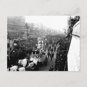 Postale Mardi Gras Parade de la Nouvelle-Orléans, carte po