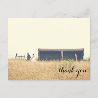 Postale Mariage merci carte postale, simple texte d'angle