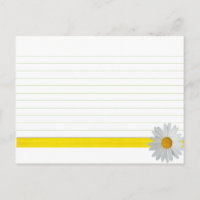 Mariage Recette Carte Bright Daisy