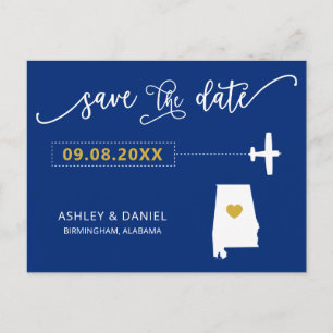 Postale Marine Alabama Mariage Enregistrer la carte postal
