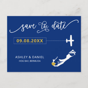 Postale Marine Bermuda Mariage Enregistrer la carte postal