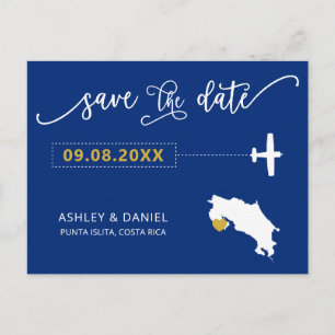 Postale Marine Costa Rica Mariage Enregistrer la carte de 