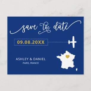 Postale Marine France Mariage Enregistrer la carte des dat