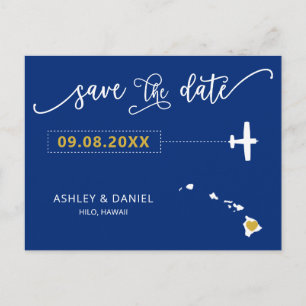 Postale Marine Hawaii Wedding Enregistrer la Carte de la d