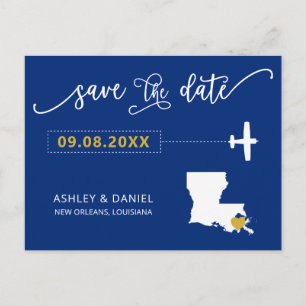 Postale Marine Louisiane Mariage Enregistrer la carte post