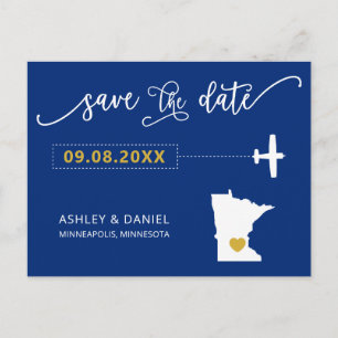 Postale Marine Minnesota Mariage Enregistrer la carte de d