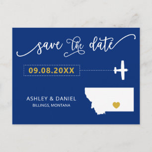 Postale Marine Montana Mariage Enregistrer la carte postal