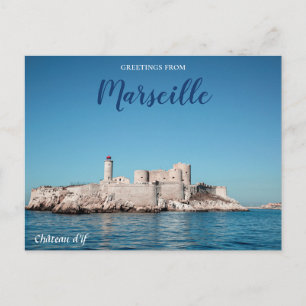 Postale Marseille France Château Carte de Voyage
