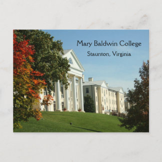 Postale Mary Baldwin College Staunton VA Virginia Carte po