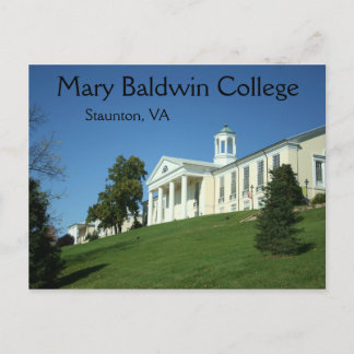 Postale Mary Baldwin College Staunton VA Virginia Carte po