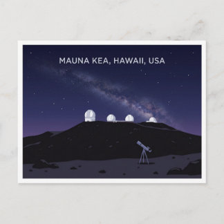 Postale Mauna Kea Hawaii USA Observation des étoiles Carte