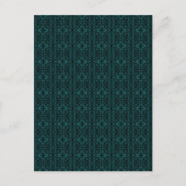 Postale Maze turquoise par Mark Edward Westerfield Carte p (Devant)