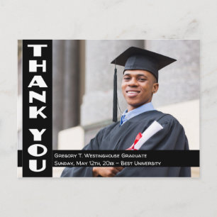 Postale Merci Carte photo pour diplôme/Mariage