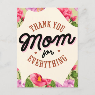 Postale Merci Maman pour Tout Carte de Vœux de la Fête des