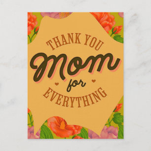 Postale Merci Maman pour Tout Carte de Vœux de la Fête des