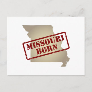 Postale Missouri né - Timbre sur la carte