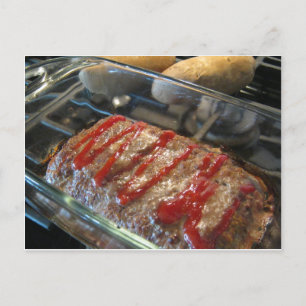 Postale Mmmmm, Pain de viande ! Carte de recette
