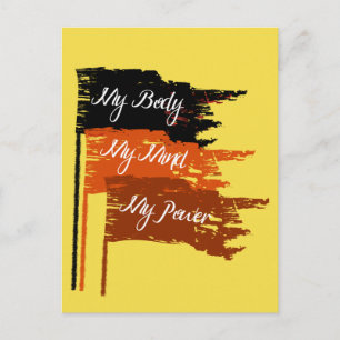 Postale Mon corps Mon choix Droits des femmes Carte postal