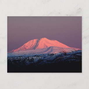 Postale Monte Adams Pic Neige Au Coucher Du Soleil Carte P