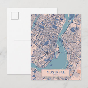 Postale Montréal Canada Carte de la ville venteuse Voyage