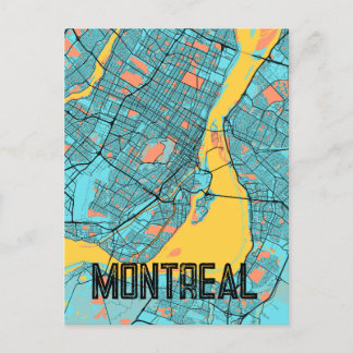 Postale Montréal QC Carte de la ville du Canada Carte post