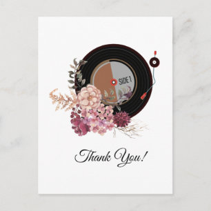 Postale musique pour adultes, disque vinyle carte de remer