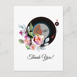Postale musique pour adultes, disque vinyle carte de remer