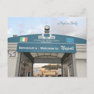 Postale Naples, Italie, Napoli, Photographie, carte postal
