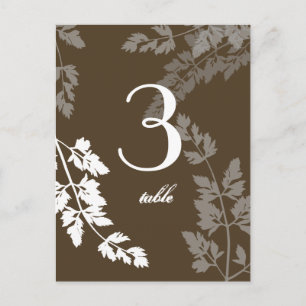 Postale Nature romantique / Carte de table