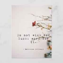 Postale Ne voulez pas de la chance Inspiration carte posta