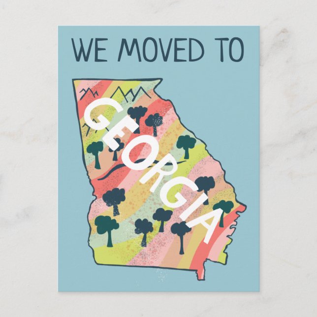 Postale NOUVELLE ADRESSE DE MAISON GEORGIE Carte illustrée (Devant)