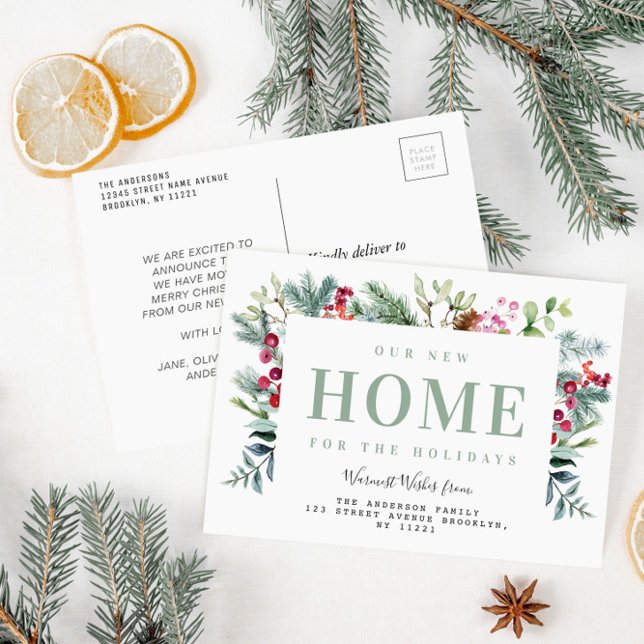 Postale Nouvelle carte de déclaration de déménagement de m (Créateur téléchargé)