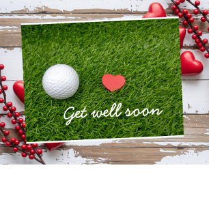 Postale Obtenez bientôt la carte au golfeur