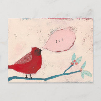 Postale oiseau sur carte de succursale