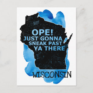 Postale Ope Sneak Past Ya There Carte du Wisconsin Citatio