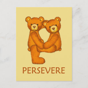 Postale Ours de la Bible ~ Écriture persévérante ~ Carte d