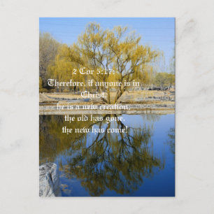 Postale Par conséquent, si quelqu'un est en Christ, carte 